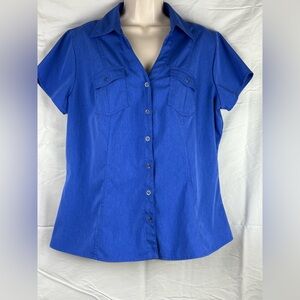 Cato Royal Blue Button-Down Shirt